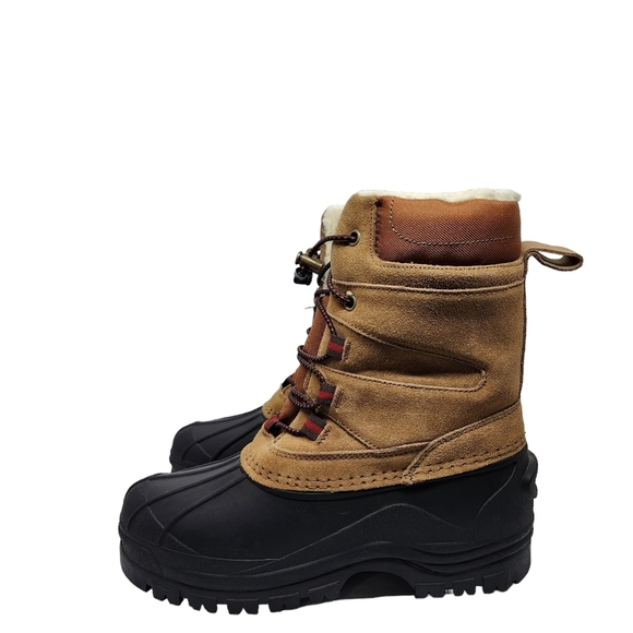 Totes Men's Kadin Faux Fur Waterproof Snow Winter Boots - 5 - Picture 1 of 9